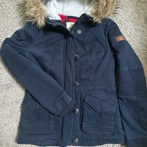 Hollister Navy Blue Parka